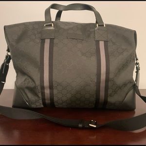 Gucci Canvas Overnight Bag